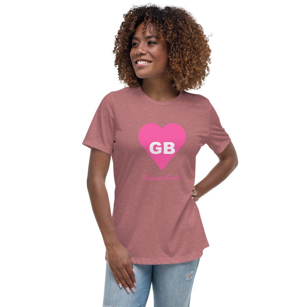 Gorgeous Baddie Heart Monogram Women's Tee Front