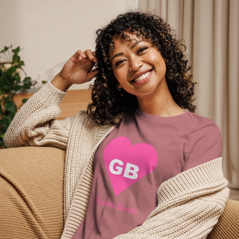 Gorgeous Baddie Heart Monogram Women's Tee Front