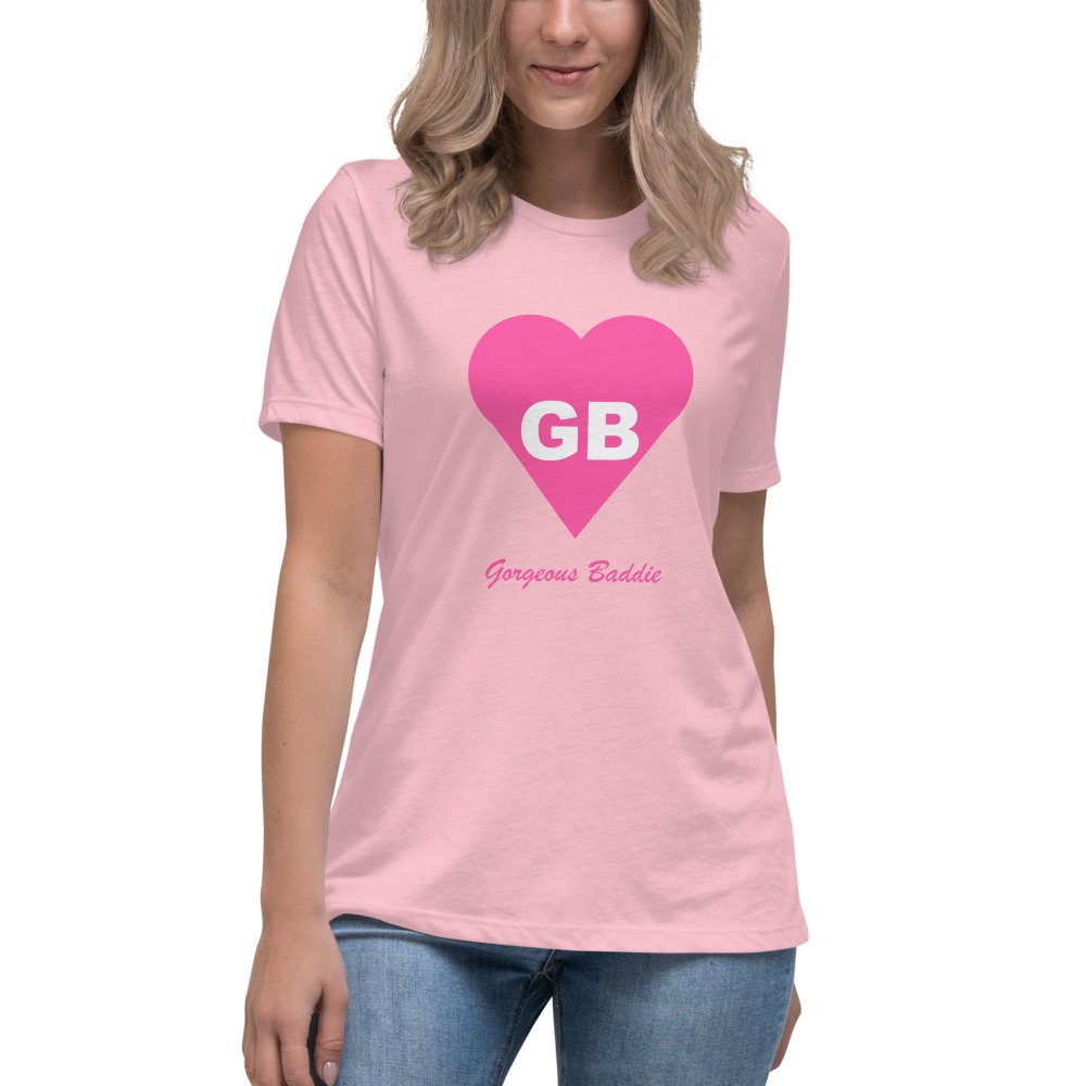 Gorgeous Baddie Heart Monogram Women's Tee Front