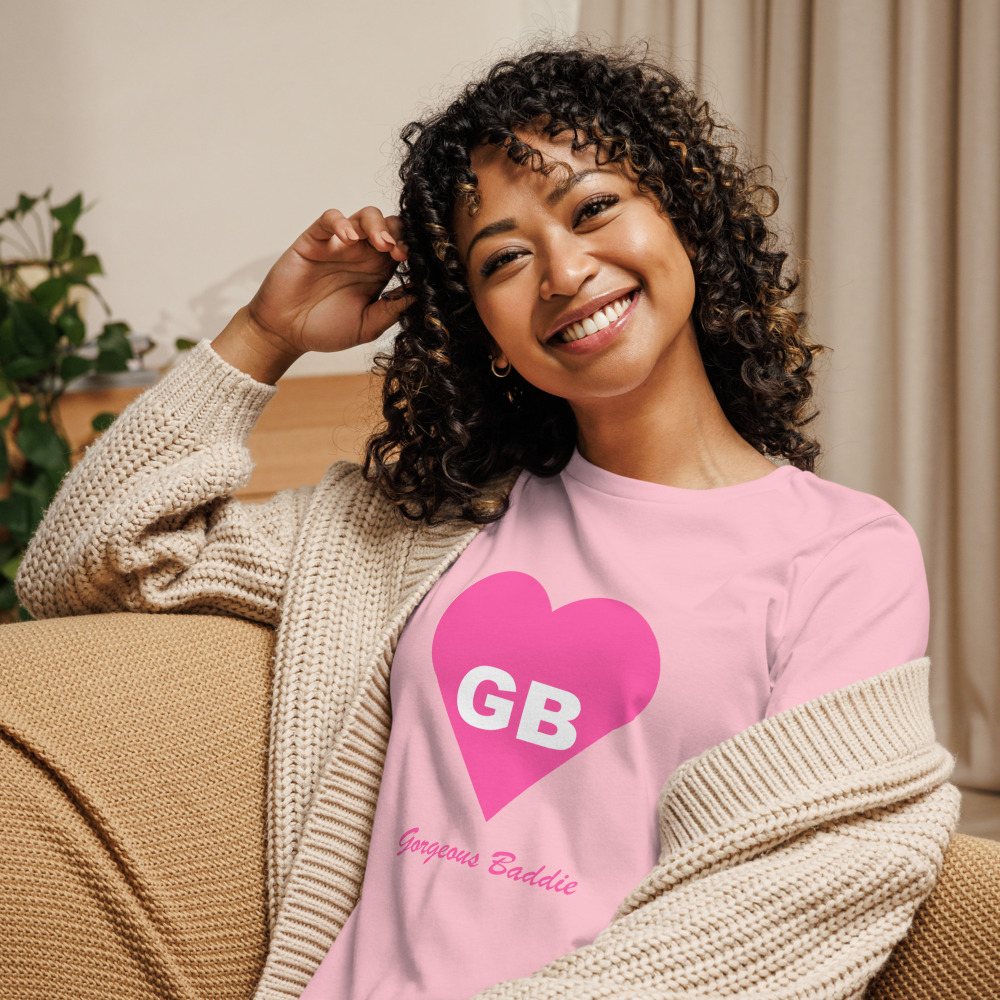 Gorgeous Baddie Heart Monogram Women's Tee Front