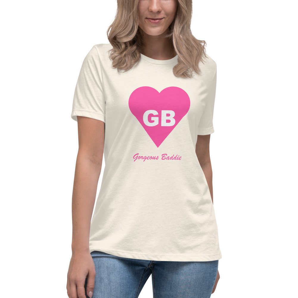 Gorgeous Baddie Heart Monogram Women's Tee Front