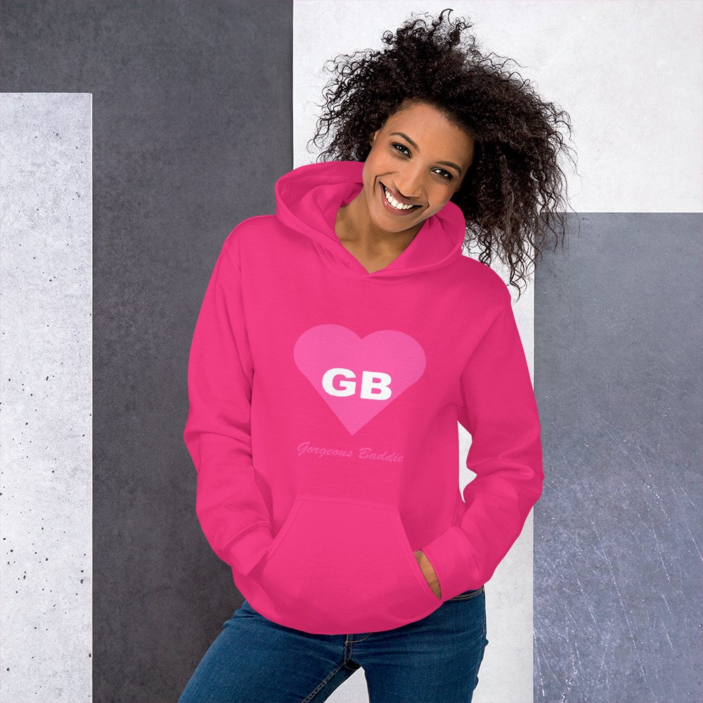 Gorgeous Baddie Heart Monogram Hoodie