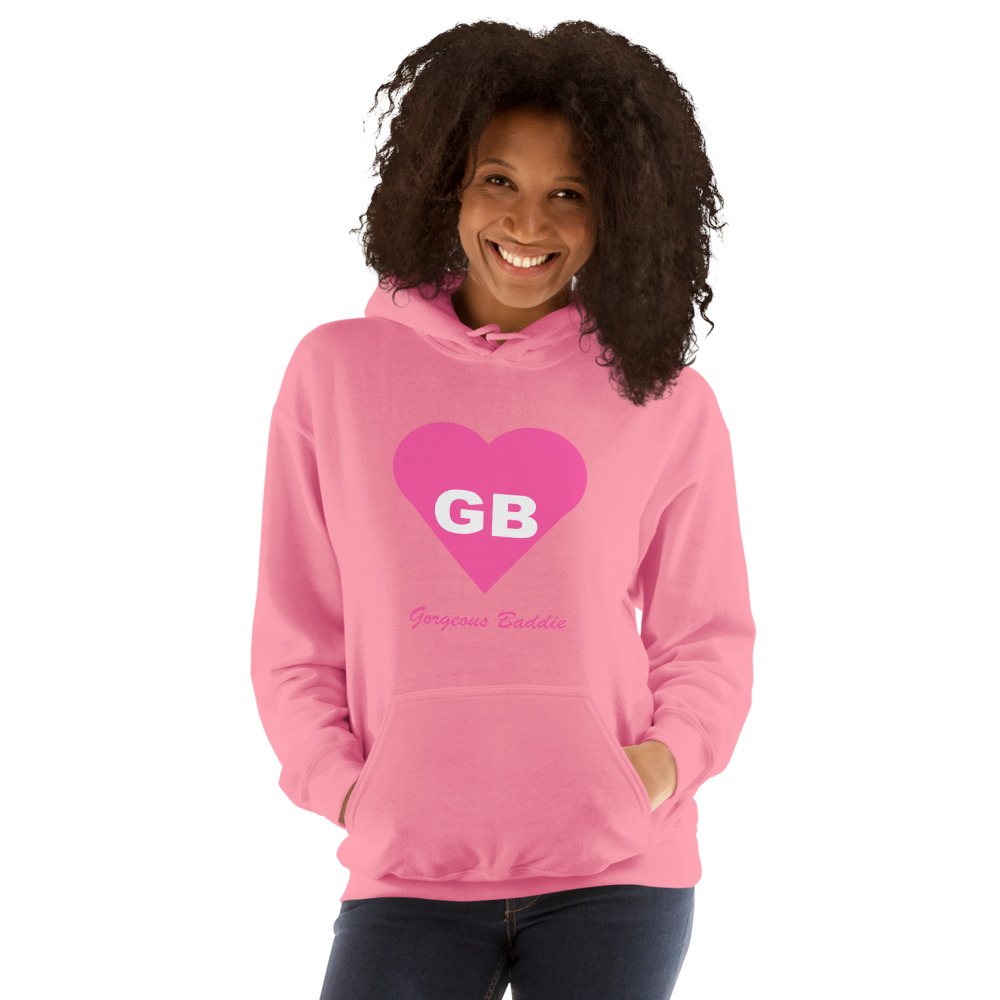 Gorgeous Baddie Heart Monogram Hoodie Front
