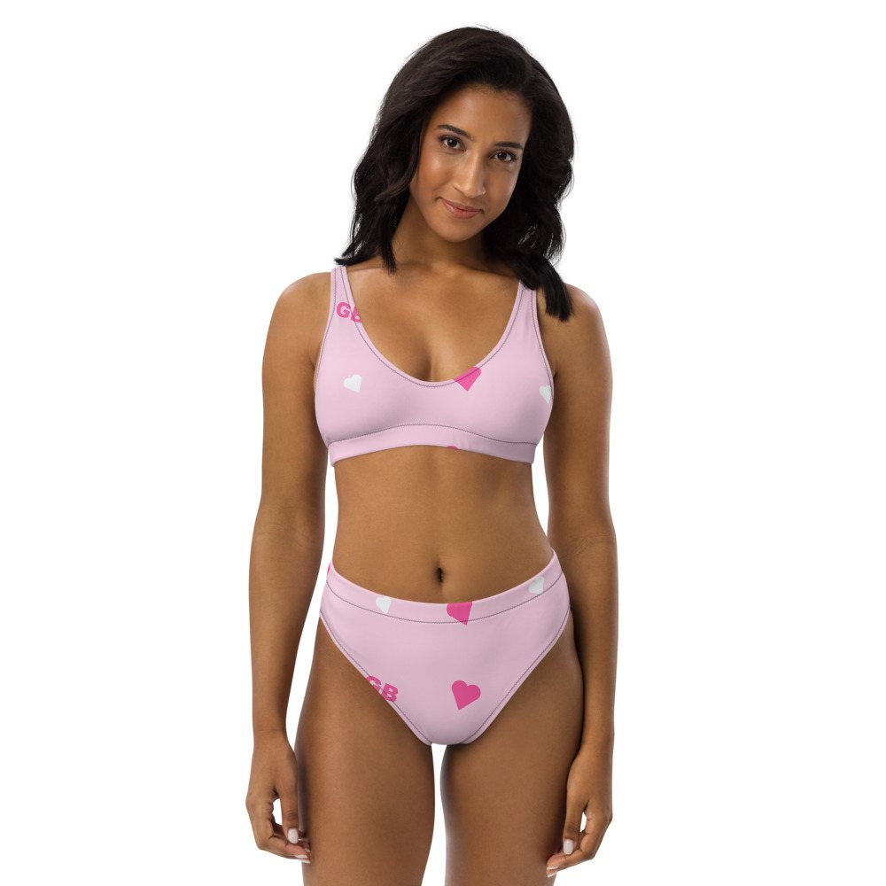 Gorgeous Baddie Hearts Bikini Front