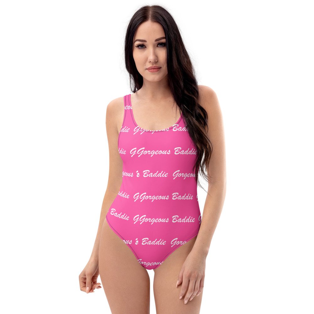 Gorgeous Baddie Signature One-Piece Swimsuit in White
