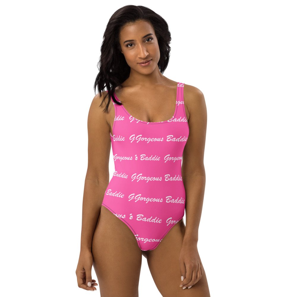 Gorgeous Baddie Signature One-Piece Swimsuit Front