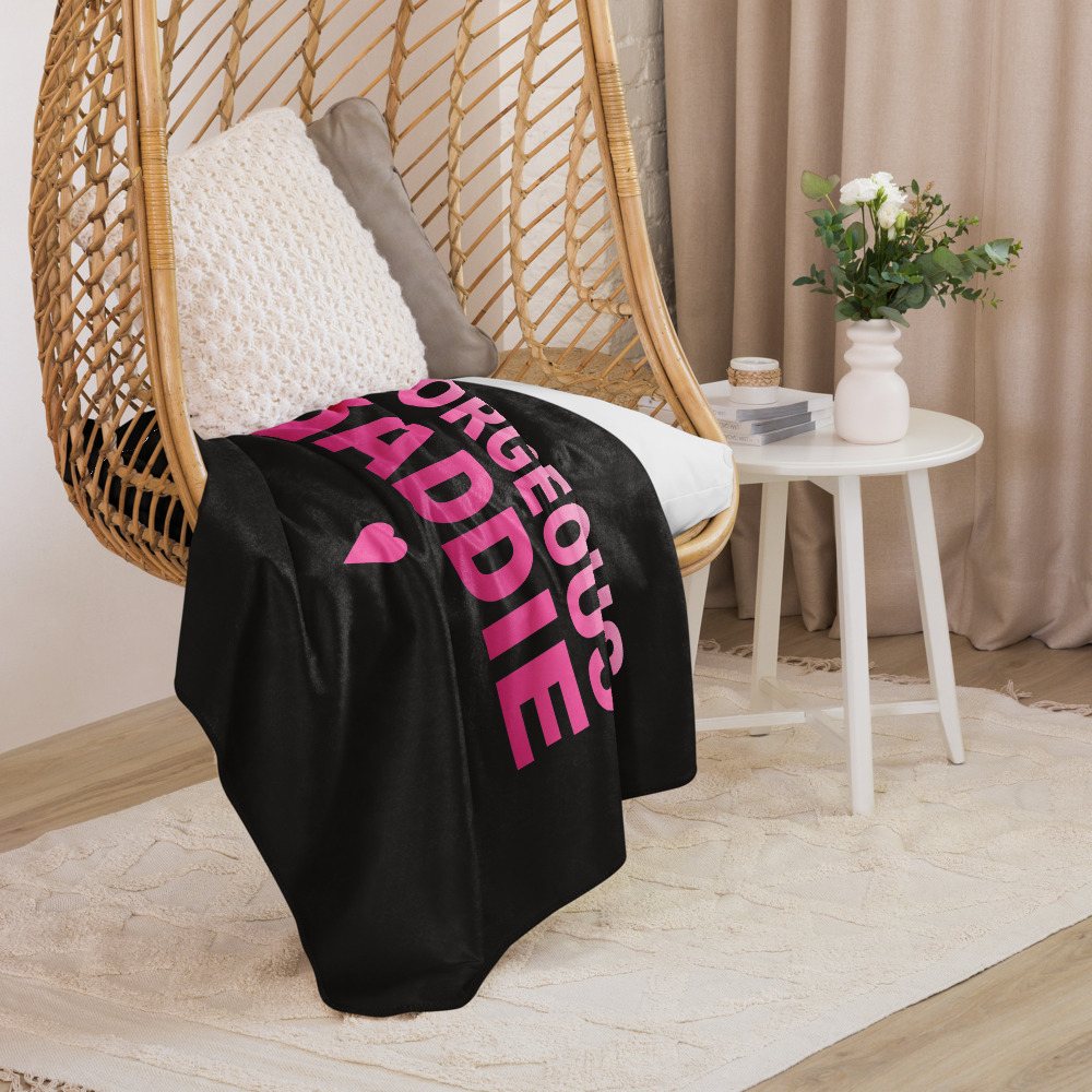 Gorgeous Baddie Stacked Sherpa Blanket Front