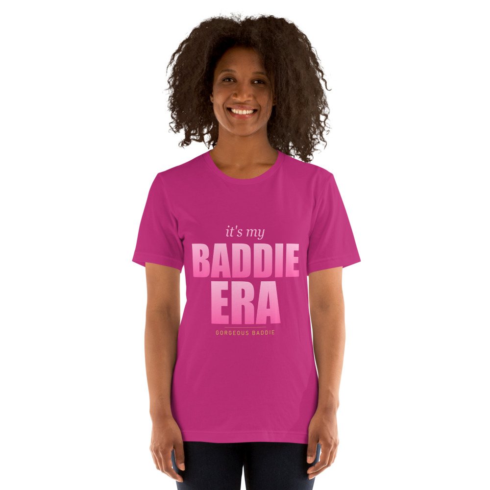 Gorgeous Baddie Baddie Era Tee in Berry
