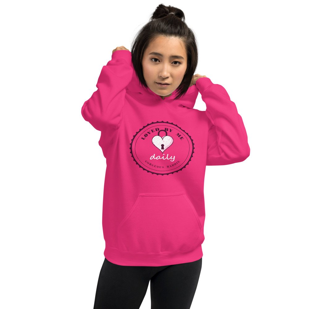 Gorgeous Baddie Loved By Me Daily Boutique Hoodie Front
