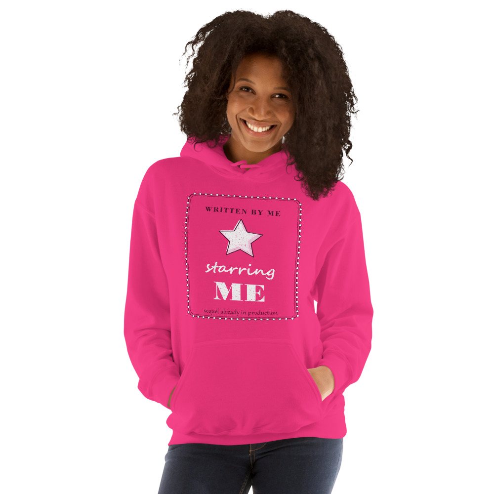 Gorgeous Baddie Written By Me Starring Me Boutique Hoodie Front