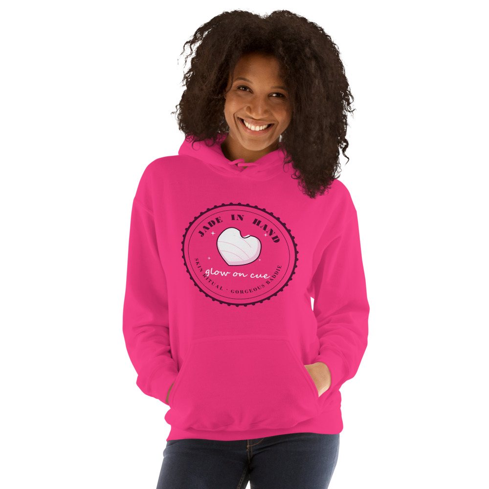 Gorgeous Baddie Jade In Hand Glow Boutique Hoodie Front