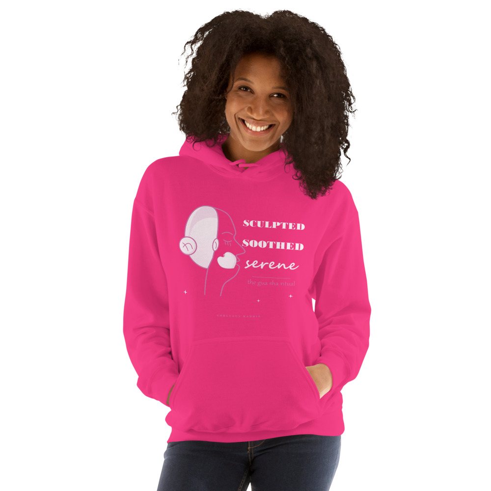 Gorgeous Baddie Sculpted Soothed Serene Boutique Hoodie Front