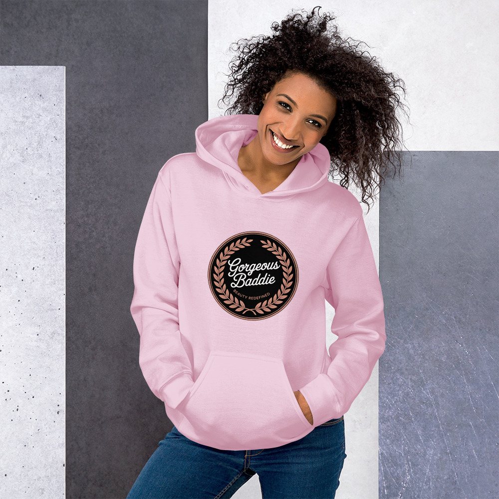 Gorgeous Baddie Rose Crest Hoodie