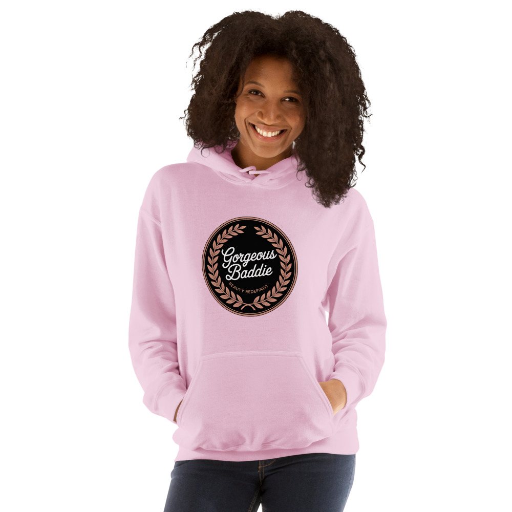 Gorgeous Baddie Rose Crest Hoodie Front