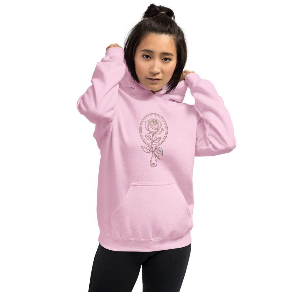 Gorgeous Baddie Rose Mirror Icon Hoodie Front