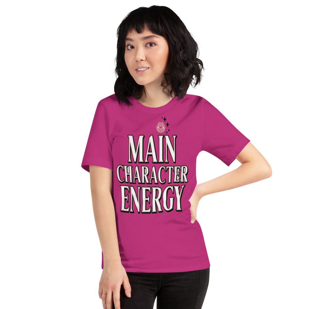 Gorgeous Baddie Main Character Energy Tee Front