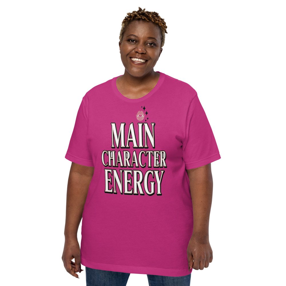 Gorgeous Baddie Main Character Energy Tee Front