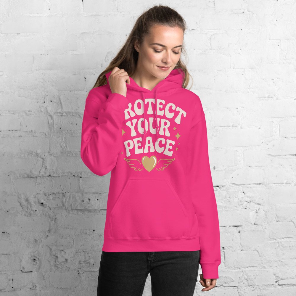 Gorgeous Baddie Protect Your Peace Hoodie Front