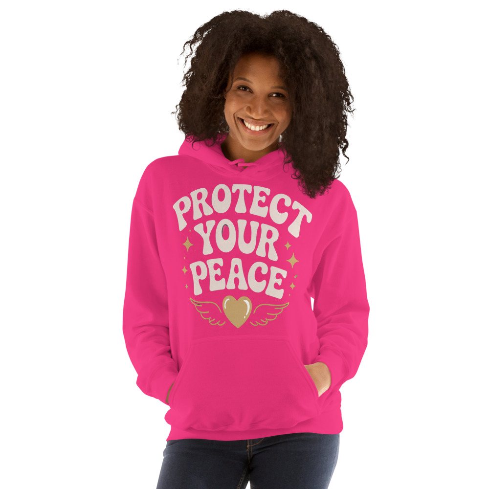 Gorgeous Baddie Protect Your Peace Hoodie Front