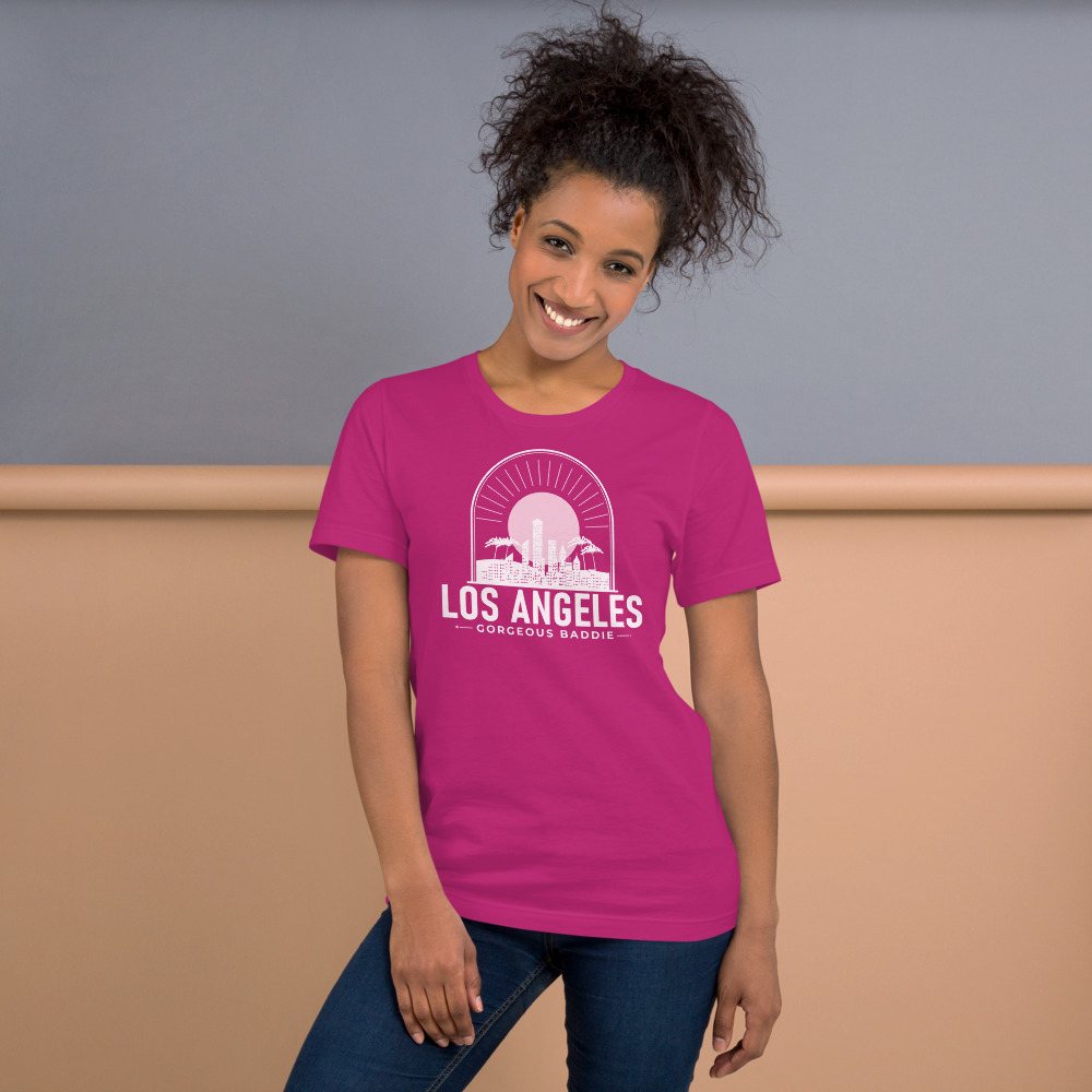 Gorgeous Baddie Los Angeles Skyline Tee