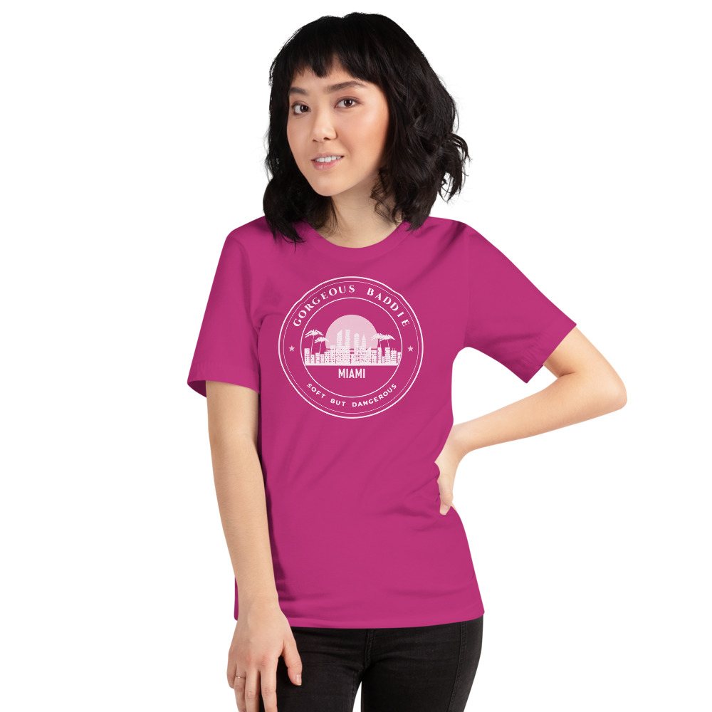 Gorgeous Baddie Miami Crest Tee Front