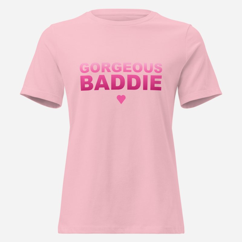 Gorgeous Baddie Stacked Women's Tee Pink