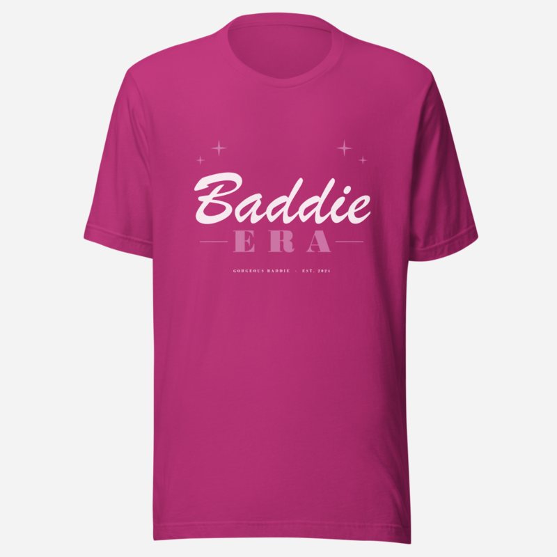 Gorgeous Baddie Baddie Era Lux Tee in Berry