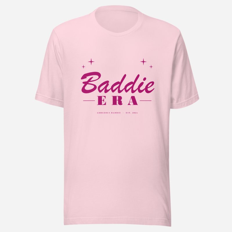 Gorgeous Baddie Baddie Era Lux Tee Soft Pink