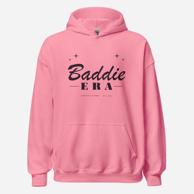 Gorgeous Baddie Baddie Era Lux Hoodie in Azalea