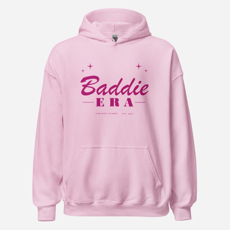 Gorgeous Baddie Baddie Era Lux Hoodie Light Pink