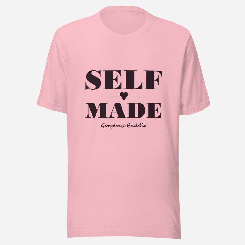 Gorgeous Baddie Self Made Lux Tee Pink