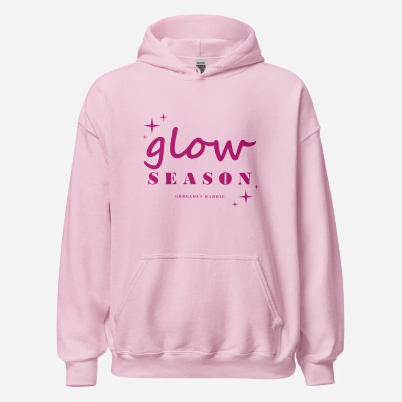 Gorgeous Baddie Glow Season Lux Hoodie Light Pink