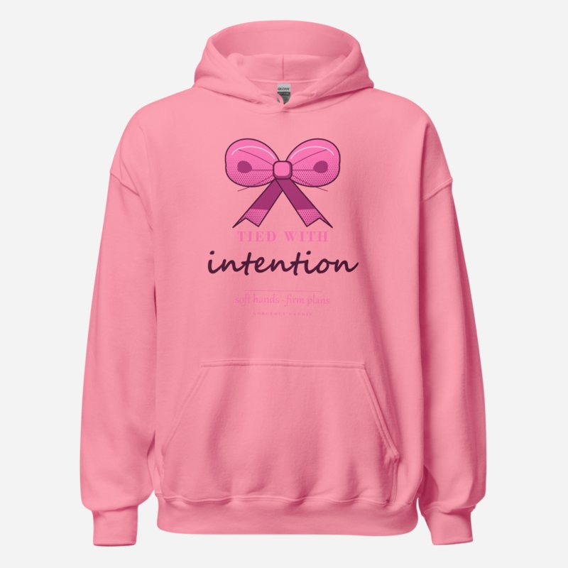 Gorgeous Baddie Tied With Intention Boutique Hoodie White Azalea