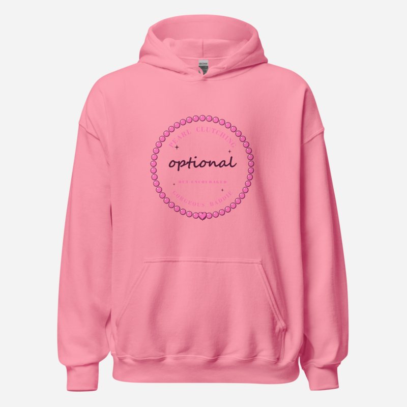 Gorgeous Baddie Pearl Clutching Optional Boutique Hoodie White Azalea