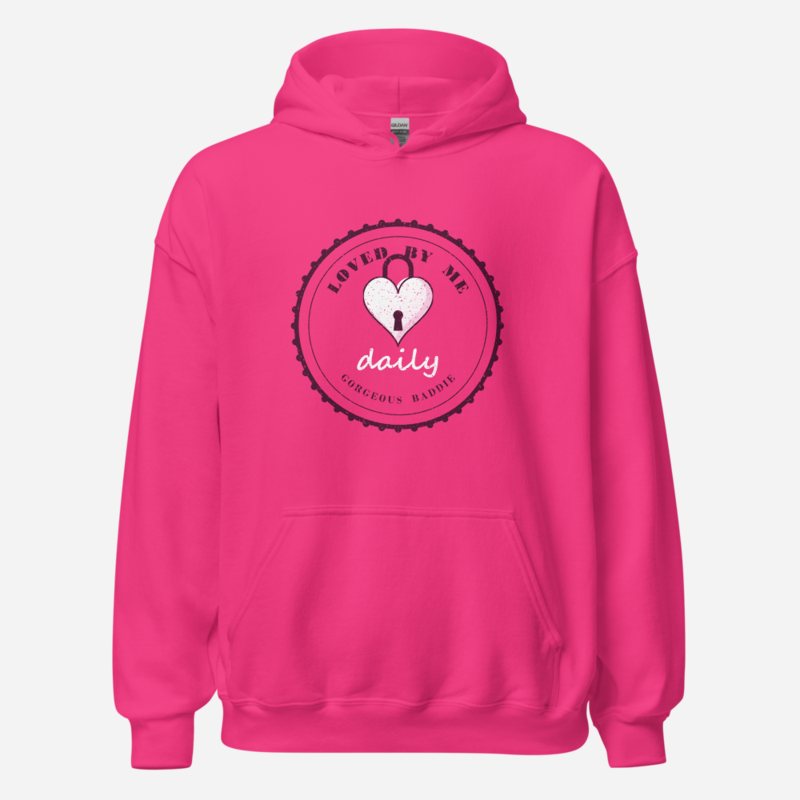 Gorgeous Baddie Loved By Me Daily Boutique Hoodie Heliconia