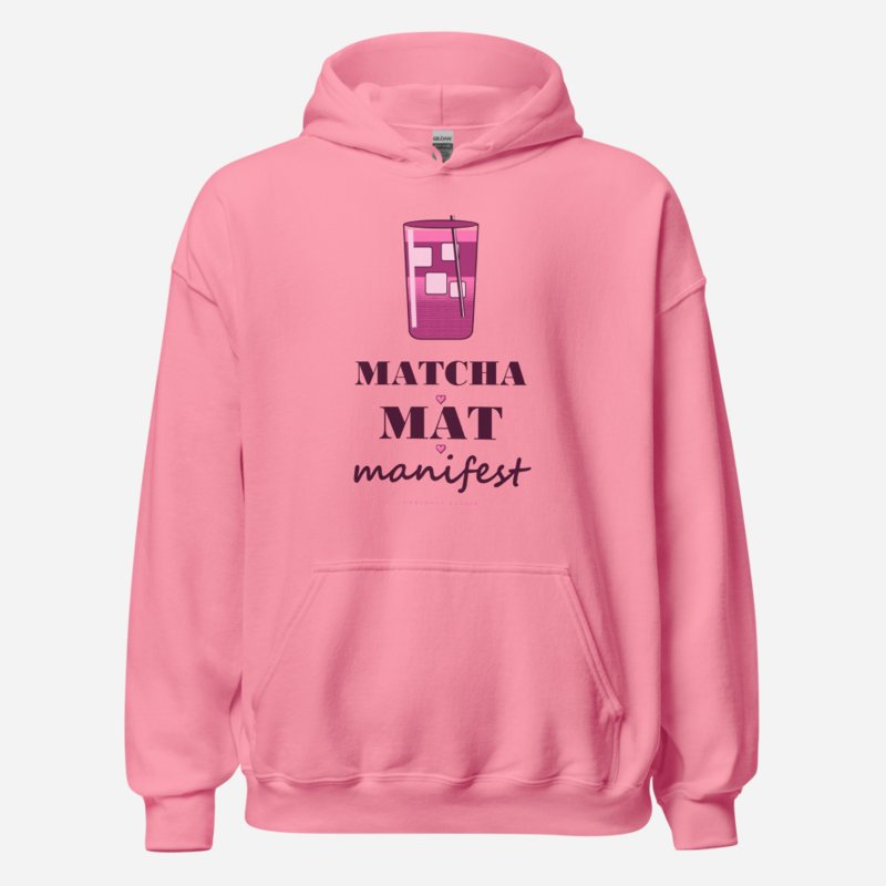 Gorgeous Baddie Matcha Mat Manifest Boutique Hoodie White Azalea