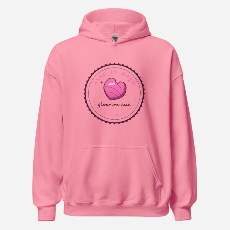 Gorgeous Baddie Jade In Hand Glow Boutique Hoodie White Azalea