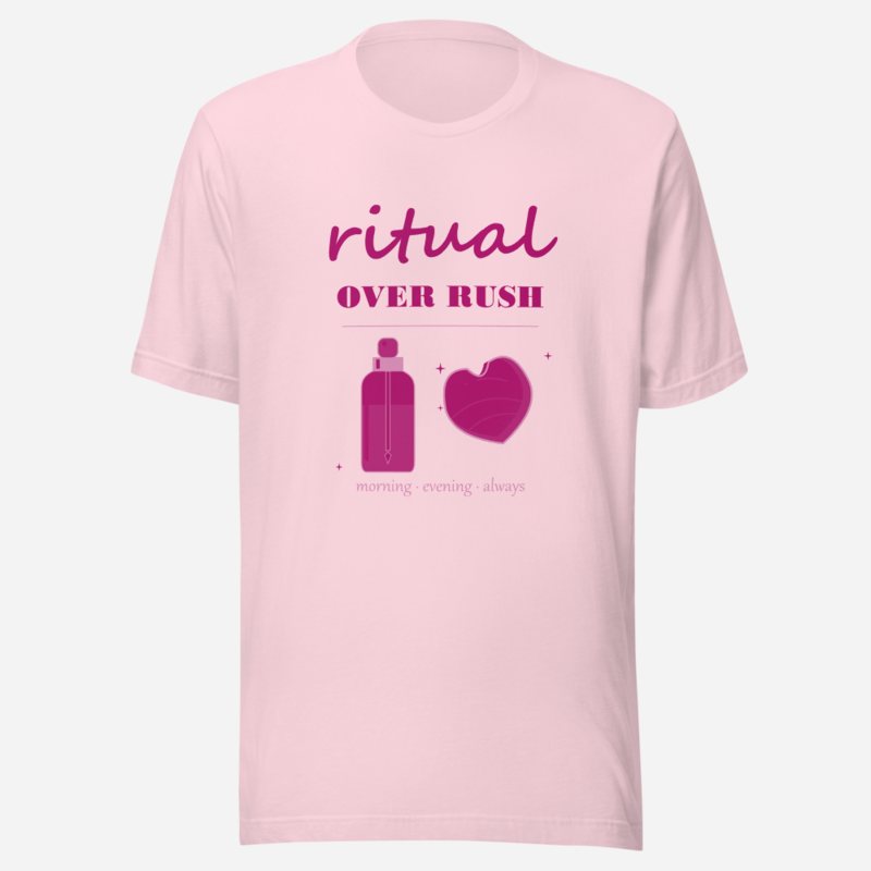 Gorgeous Baddie Ritual Over Rush Boutique Tee Soft Pink