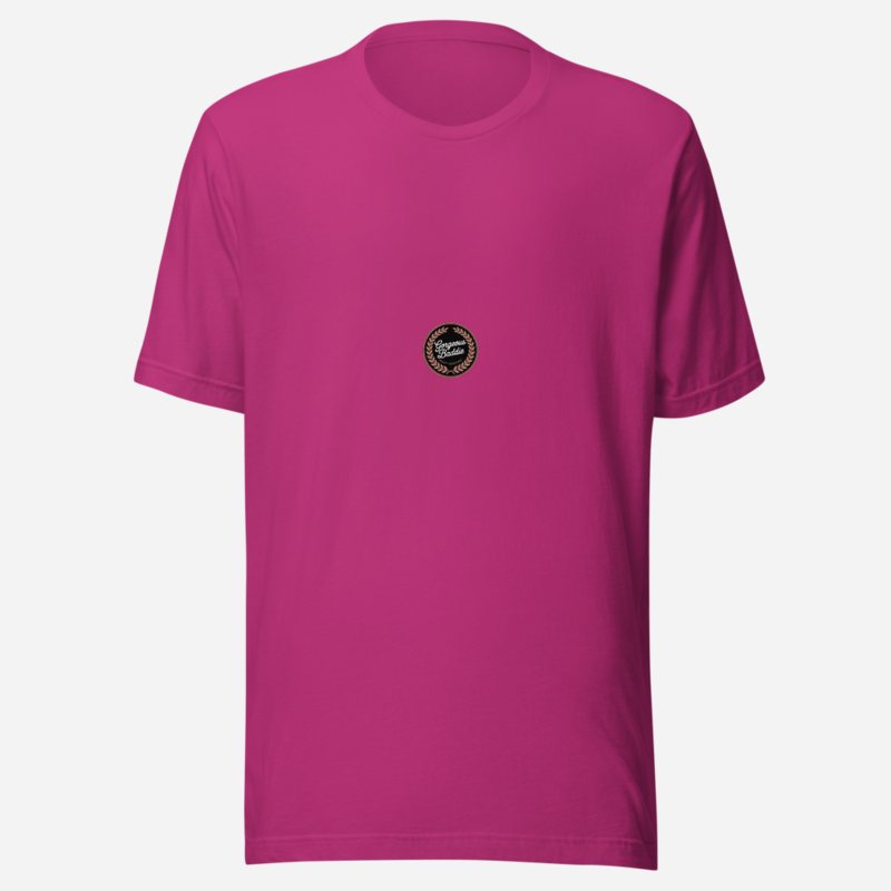 Gorgeous Baddie Rose Crest Tee Berry