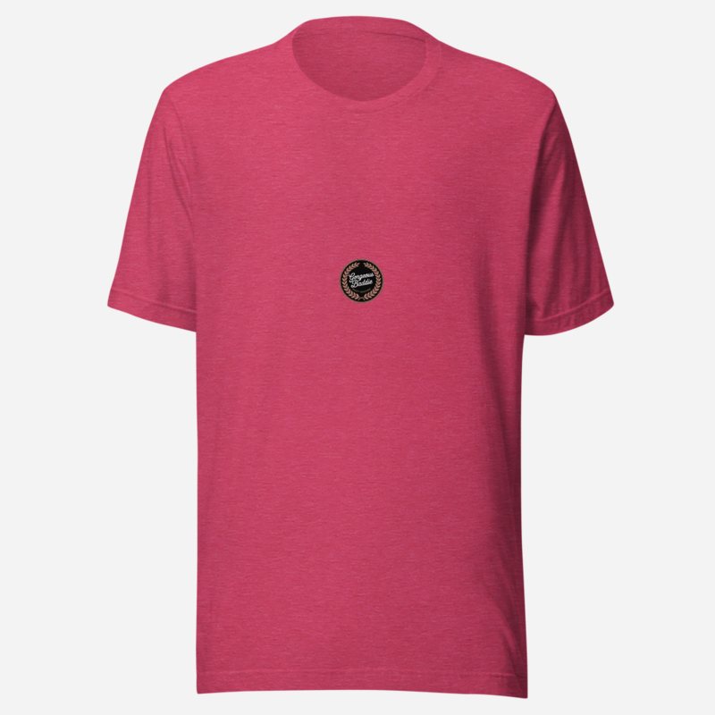 Gorgeous Baddie Rose Crest Tee Heather Raspberry