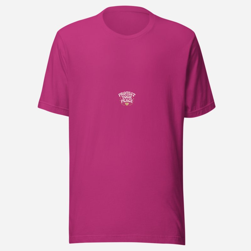 Gorgeous Baddie Protect Your Peace Tee Berry