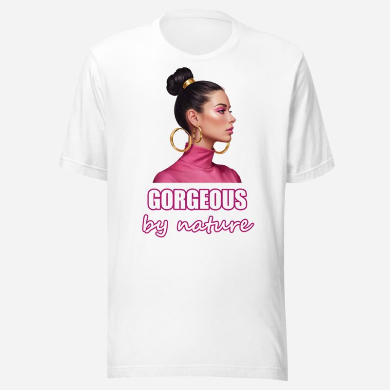 Gorgeous Baddie Gorgeous By Nature Tee in White