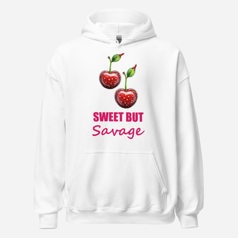 Gorgeous Baddie Sweet But Savage Hoodie White