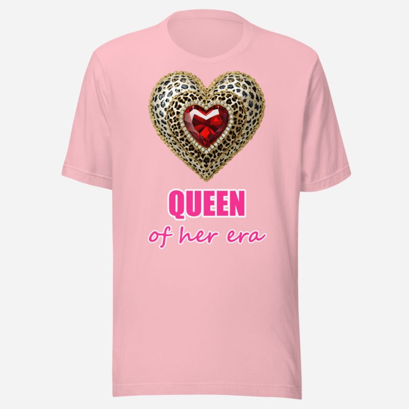 Gorgeous Baddie Queen Of Her Era Tee in Pink