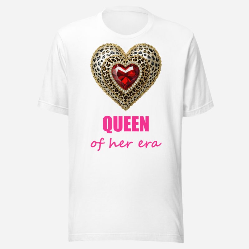 Gorgeous Baddie Queen Of Her Era Tee White