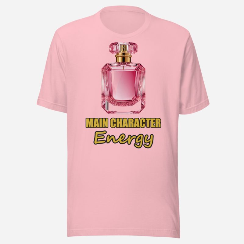 Gorgeous Baddie Main Character Perfume Tee in Pink