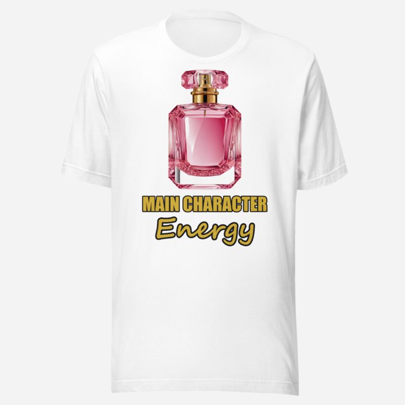 Gorgeous Baddie Main Character Perfume Tee White