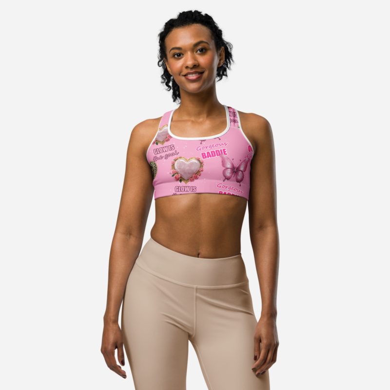 Gorgeous Baddie Butterfly Queen Sports Bra