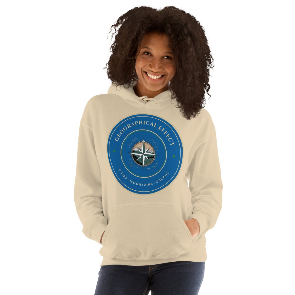 Geographical Effect Compass Crest Hoodie Front