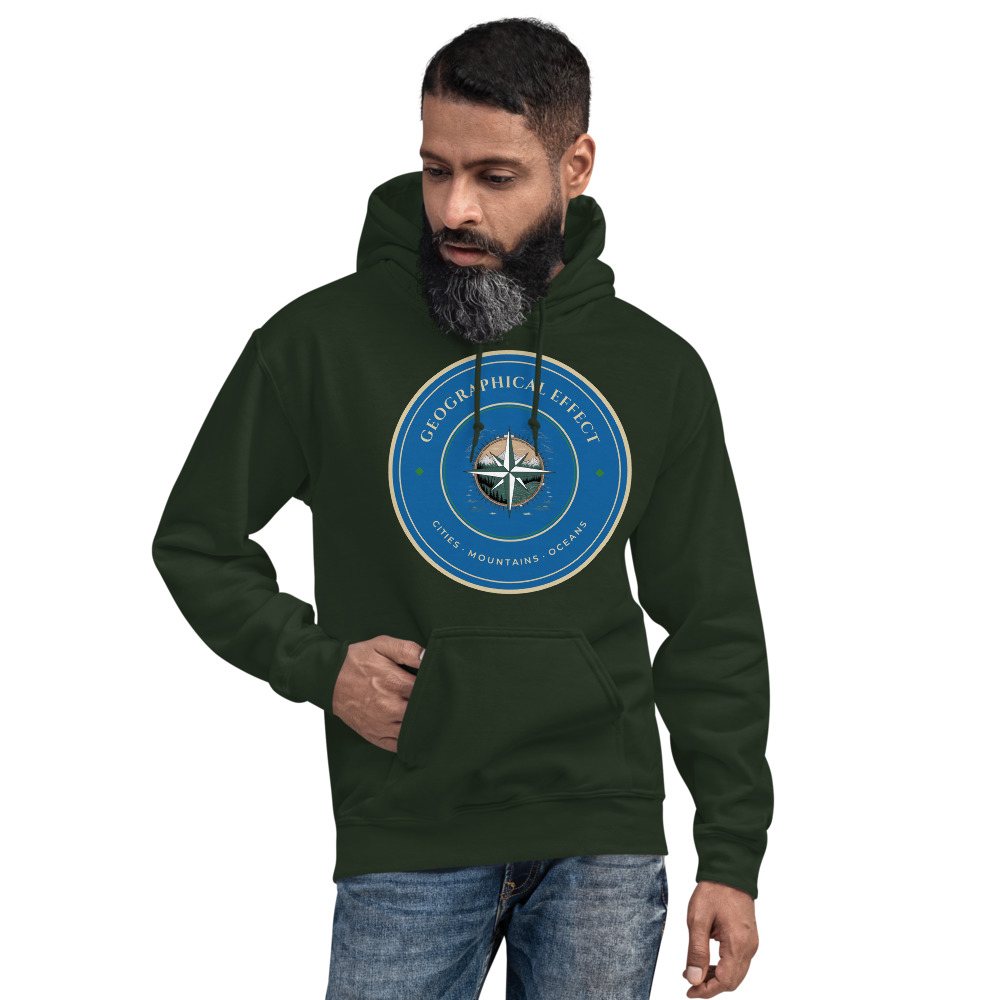 Geographical Effect Compass Crest Hoodie Front